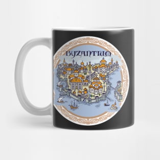 Constantinople, Byzantium city hand draw medieval illustration Mug